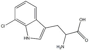 7-CHLORO-DL-TRYPTOPHAN 结构式