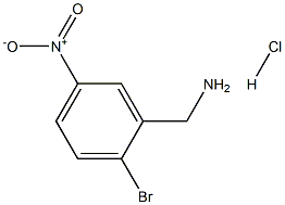 2-BROMO-5-NITROBENZYLAMINE Hydrochloride,,结构式