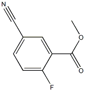 5-CYANO-2-FLUOROBENZOIC ACID METHYL ESTER 化学構造式