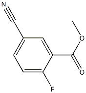 5-CYANO-2-FLUOROBENZOIC ACID METHYL ESTER 结构式