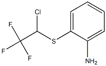 2-[(1-CHLORO-2,2,2-TRIFLUOROETHYL)THIO]ANILINE,,结构式