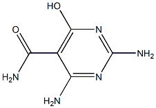 2,4-DIAMINO-6-HYDROXYPYRIMIDINE-5-CARBOXAMIDE,,结构式