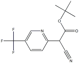 TERT-BUTYL CYANO[5-(TRIFLUOROMETHYL)PYRIDIN-2-YL]ACETATE Structure