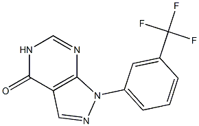 1-[3-(TRIFLUOROMETHYL)PHENYL]-1,5-DIHYDRO-4H-PYRAZOLO[3,4-D]PYRIMIDIN-4-ONE Structure