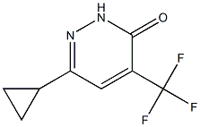 6-CYCLOPROPYL-4-(TRIFLUOROMETHYL)PYRIDAZIN-3(2H)-ONE 结构式