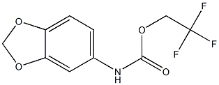 2,2,2-TRIFLUOROETHYL 1,3-BENZODIOXOL-5-YLCARBAMATE Structure