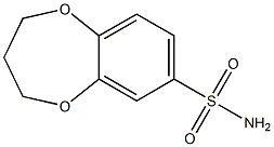 3,4-DIHYDRO-2H-1,5-BENZODIOXEPINE-7-SULFONAMIDE Structure