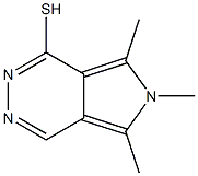 5,6,7-TRIMETHYL-6H-PYRROLO[3,4-D]PYRIDAZINE-1-THIOL,,结构式