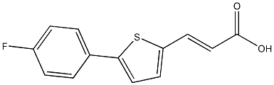 3-[5-(4-FLUOROPHENYL)THIEN-2-YL]ACRYLIC ACID Structure