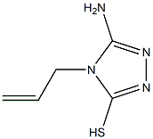 4-ALLYL-5-AMINO-4H-1,2,4-TRIAZOLE-3-THIOL 化学構造式