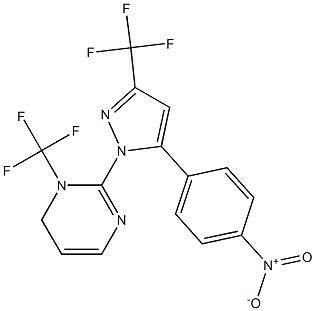 5-(4-NITROPHENYL)-1-[3-(TRIFLUOROMETHYL)PYRIMIDIN-2-YL]-3-(TRIFLUOROMETHYL)PYRAZOLE,,结构式