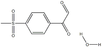 4-METHANESULFONYLPHENYLGLYOXAL HYDRATE, 95+%,,结构式