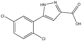 5-(2,5-DICHLOROPHENYL)-1H-PYRAZOLE-3-CARBOXYLIC ACID, 95+% Structure