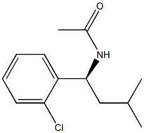 (S)-N-ACETYL-3-METHYL-1-(2-CHLOROPHENYL) BUTYLAMINE Struktur