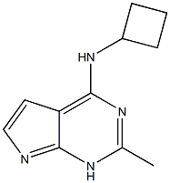 4-CYCLOBUTYLAMINO-2-METHYLPYRROLO[2,3-D]PYRIMIDINE 97% (HPLC) 结构式