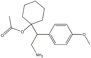 1-[2-AMINO-1-(P-METHOXYPHENYL)ETHYL]CYCLOHEXANOL ACETATE Struktur