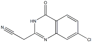 (7-CHLORO-4-OXO-3,4-DIHYDROQUINAZOLIN-2-YL)ACETONITRILE Structure