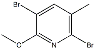 2-METHOXY-5-METHYL-3,6-DIBROMOPYRIDINE, 98+% Struktur