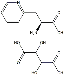 (+)-3-(2-PYRIDYL)-ALANINE-L-(+)-TARTARIC ACID,,结构式