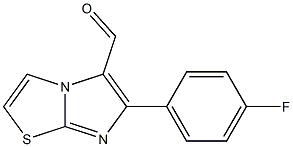 6-(4-FLUOROPHENYL)IMIDAZO[2,1-B]THIAZOLE-5-CARBOXALDEHYDE Struktur