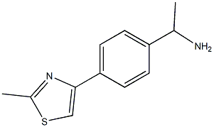 1-[4-(2-METHYL-1,3-THIAZOL-4-YL)PHENYL]ETHANAMINE Structure