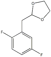 1,4-DIFLUORO-2-(1,3-DIOXOLAN-2-YLMETHYL)BENZENE 96% Structure