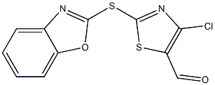 4-CHLORO-2-(2-BENZOXAZOLYLTHIO)-5-THIAZOLECARBOXALDEHYDE, 95+%