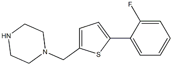 1-{[5-(2-FLUOROPHENYL)THIEN-2-YL]METHYL}PIPERAZINE Struktur