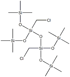 1,3-BIS(CHLOROMETHYL)-1,1,3,3-TETRAKIS(TRIMETHYLSILOXY)DISILOXANE 95% Structure