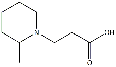 3-(2-METHYLPIPERIDIN-1-YL)PROPANOIC ACID 化学構造式