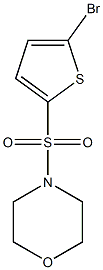 4-[(5-BROMOTHIEN-2-YL)SULFONYL]MORPHOLINE Struktur