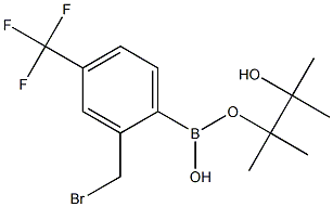 2-(BROMOMETHYL)-4-(TRIFLUOROMETHYL)PHENYL BORONIC ACID PINACOL ESTER 化学構造式