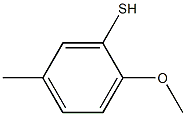 2-METHOXY-5-METHYLTHIOPHENOL 97% Structure