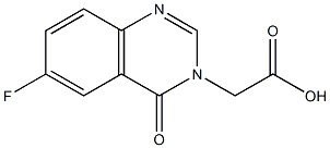 (6-FLUORO-4-OXOQUINAZOLIN-3(4H)-YL)ACETIC ACID Struktur