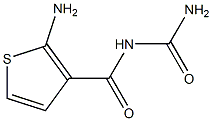 2-AMINO-N-(AMINOCARBONYL)THIOPHENE-3-CARBOXAMIDE 结构式