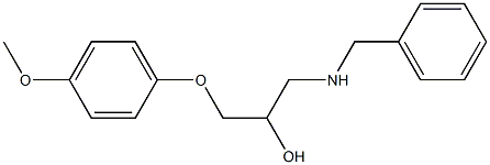 1-Benzylamino-3-(4-methoxy-phenoxy)-propan-2-ol Structure
