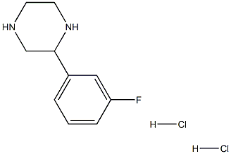 2-(3-Fluoro-phenyl)-piperazine 2HCl Structure