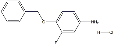 4-Benzyloxy-3-fluoro-phenylamine HCl Struktur