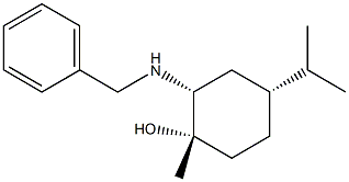 trans-2-Benzylamino-4(R )-isopropyl-1-methyl-cyclohexanol,,结构式