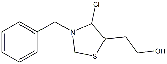 2-(3-BENZYL-4-CHLOROTHIAZOLIDIN-5-YL)ETHANOL 化学構造式