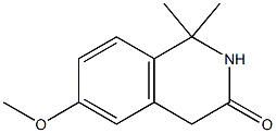 6-METHOXY-1,1-DIMETHYL-1,4-DIHYDRO-2H-ISOQUINOLIN-3-ONE Struktur