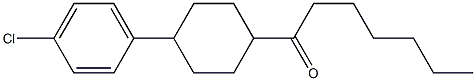 1-(4-(4-CHLOROPHENYL)CYCLOHEXYL)HEPTAN-1-ONE 结构式