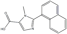 1H-IMIDAZOLE-5-CARBOXYLIC ACID, 1-METHYL-2-(1-NAPHTHALENYL)- Struktur