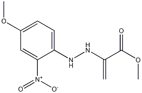 METHYL 2-(4-METHOXY-2-NITROPHENYLHYDRAZIN-2-YL)-ACRYLATE 化学構造式