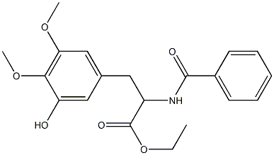 ETHYL 2-BENZAMIDO-3-(3-HYDROXY-4,5-DIMETHOXYPHENYL)PROPANOATE|
