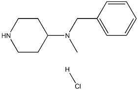 4-(N-METHYL-N-BENZYL)AMINO-PIPERDINEHYDROCHLORIDE Structure