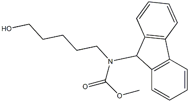 5-(9-FLUORENYLMETHOXYCARBONYLAMINO)PENTAN-1-OL,,结构式