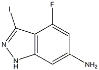 6-AMINO-4-FLUORO-3-IODOINDAZOLE,,结构式