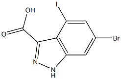 6-BROMO-4-IODOINDAZOLE-3-CARBOXYLIC ACID