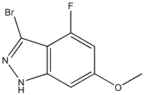 4-FLUORO-6-METHOXY-3-BROMOINDAZOLE Struktur